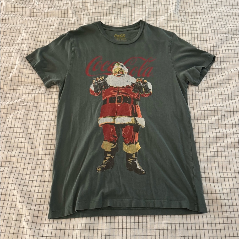 Lucky Brand Men’s small - holiday Coca Cola vintage shirt